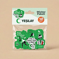 Yeşilay Mottolu Sticker Paketi