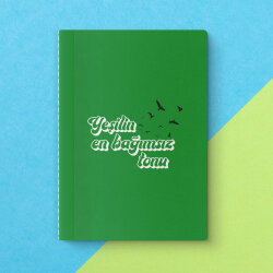 Yeşilin En Bağımsız Tonu Yeşilay Mottolu Defter - 3