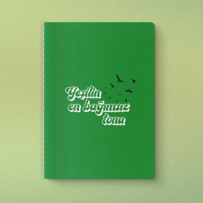 Yeşilin En Bağımsız Tonu Yeşilay Mottolu Defter - 1