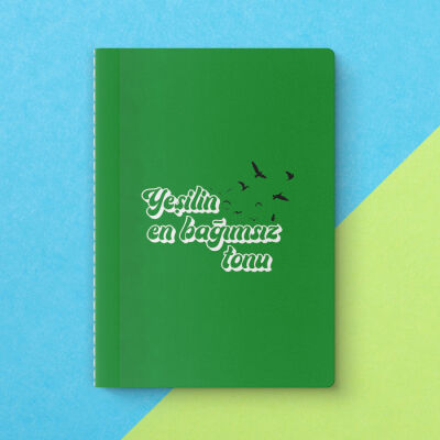 Yeşilin En Bağımsız Tonu Yeşilay Mottolu Defter - 3