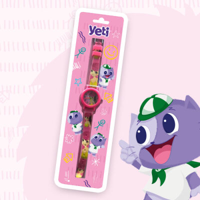 Yeti Çocuk Saati Pembe - 1