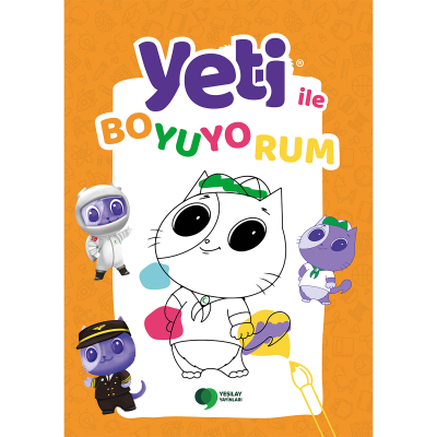 Yeti ile Boyuyorum Boyama Kitabı - 1