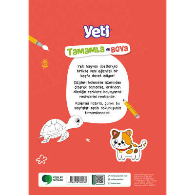 Yeti Tamamla ve Boya Boyama Kitabı - 2